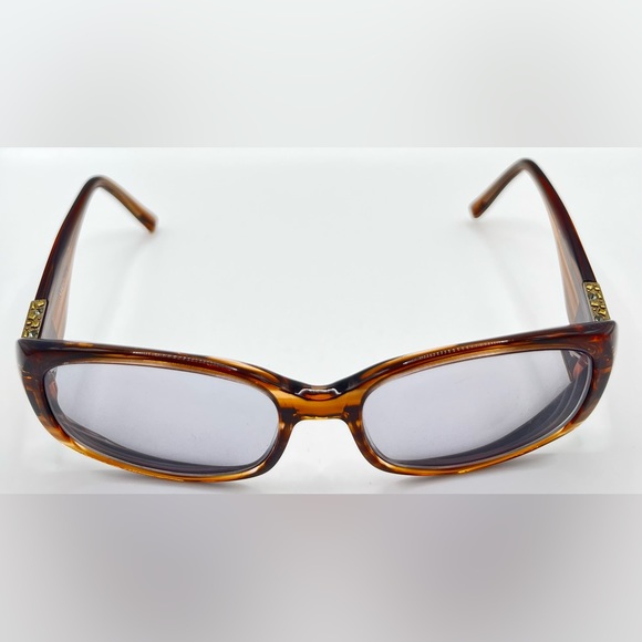 Vera Vera V255 Brown Oval Sunglasses Frames Only - Picture 3 of 8